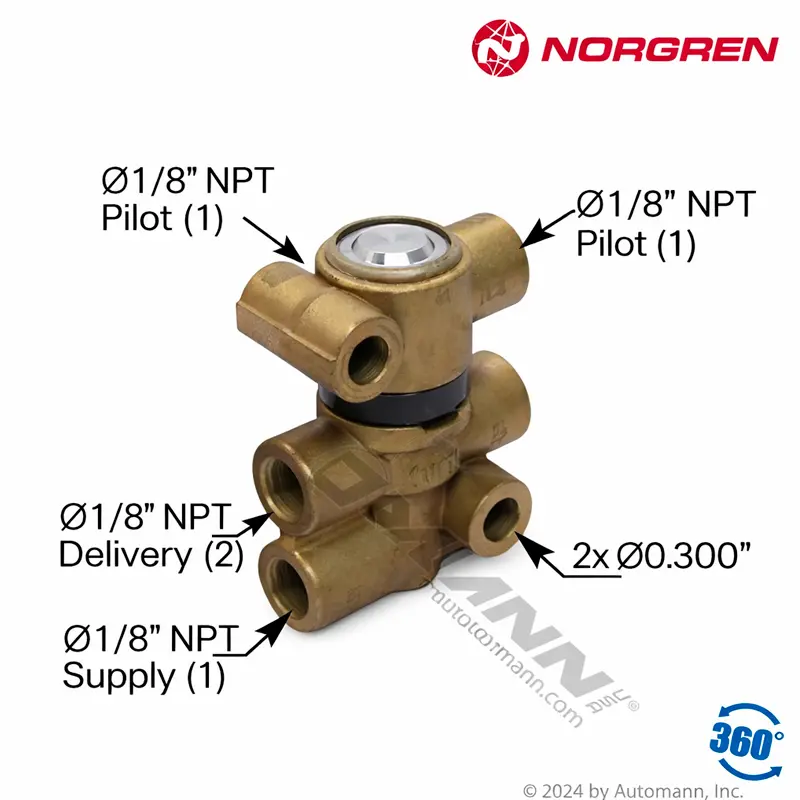 Automann rapid dump valve 171.41112GT heavy duty air system component