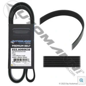 Automann 822.A060638 6 rib poly serpentine belt 63.8 inch